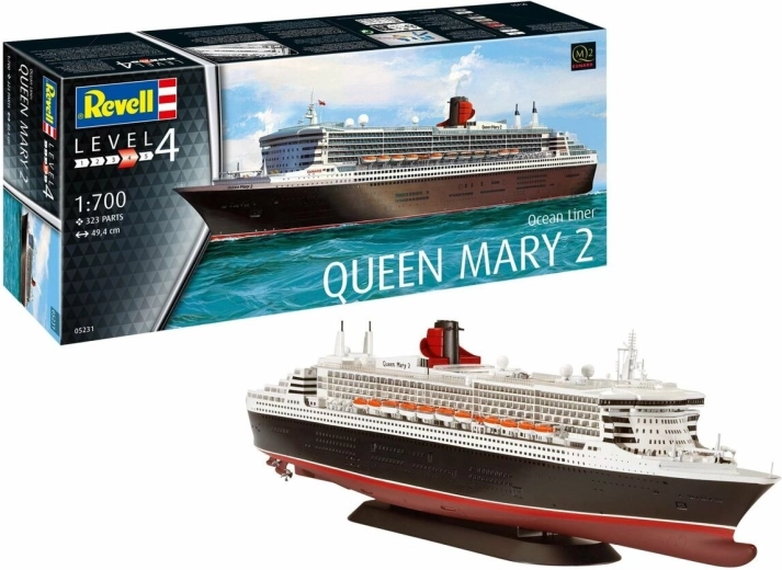 Plastikmodellschiff Queen Mary 2 1:700