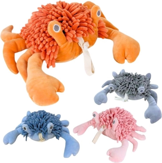 Plüschkrabbe mit Dreadlocks 28 cm