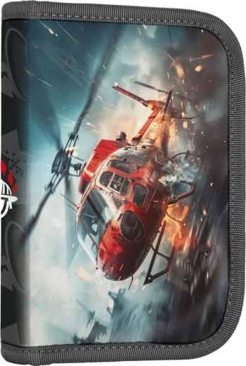 Schuletui mit Feuerwehr, einlagig, 2 Klappen