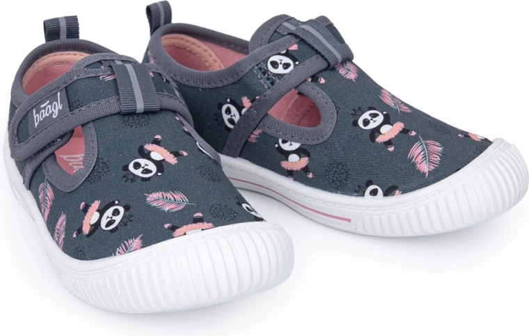 Baagl Kinder-Hausschuhe Panda Größe 28