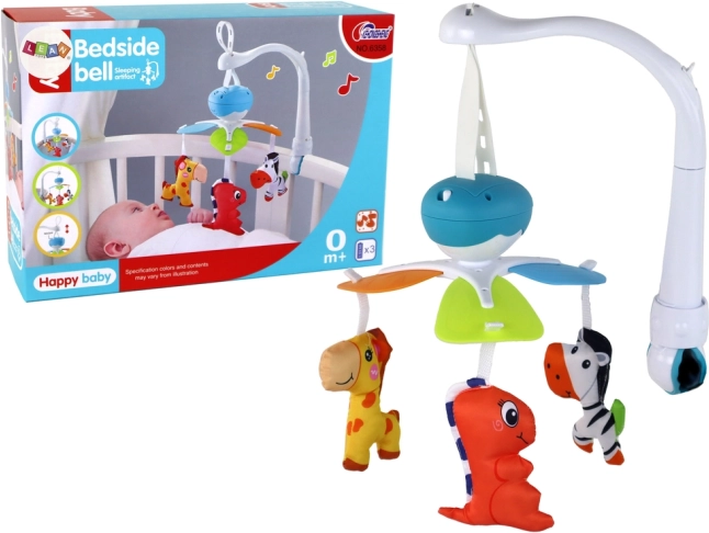 Karussell mit Melodien und drei Tierchen für Kinder