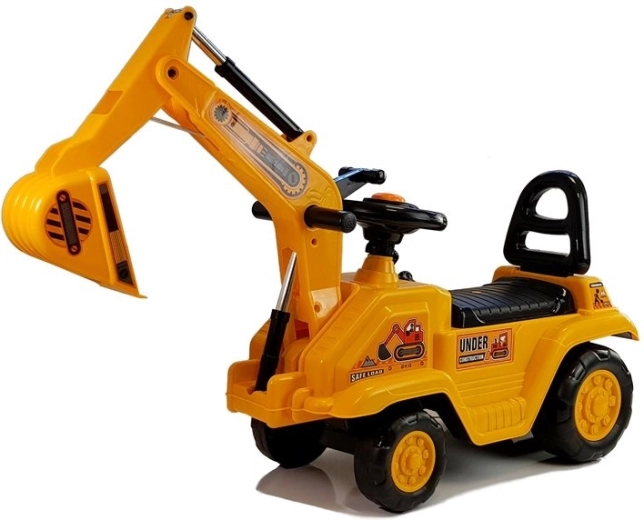 Kinder-Rutschfahrzeug Bagger mit beweglichem Arm und Töpfchen