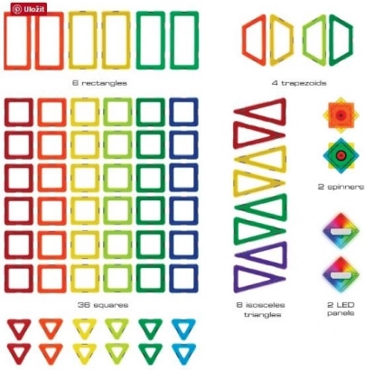 Geosmart magnetisches Konstruktionsset Weltraumstation