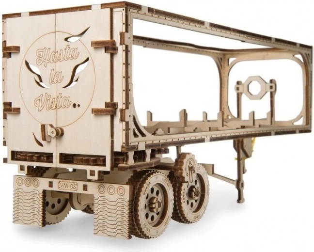 Holz-3D-Puzzle Anhänger für LKW HEAVY BOY VM-03 (138 Teile) UGEARS