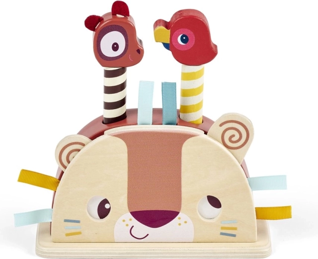 Lilliputiens Holz-Pop-up-Spielzeug Löwe Jack