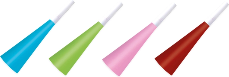 Party-Tröten – Set 4 Stk.