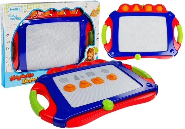 Magnettafel Blau Stempel Pictionary