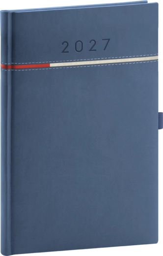 Notique Wochenkalender Tomy 2027 blau-rot 15 × 21 cm