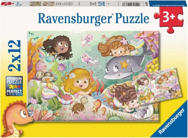 Ravensburger Puzzle Feen und Meerjungfrauen 2×12 Teile