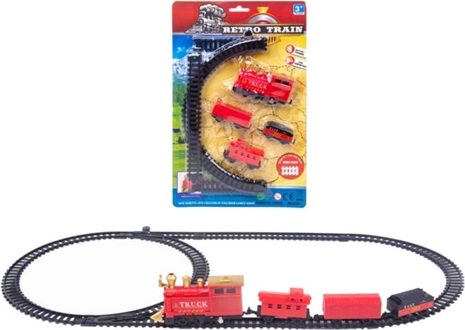 Kunststoff-Eisenbahnstrecke mit Schienen
