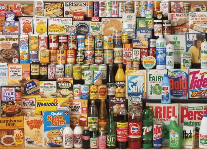 Puzzle GIBSONS Jahr 1980 Einkaufswagen 1000 Teile