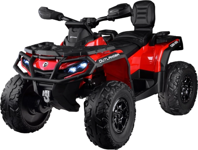 Elektrisches Kinder-Quad CAN‑AM OUTLANDER 4x4 mit LED-Panel 24V – Rot