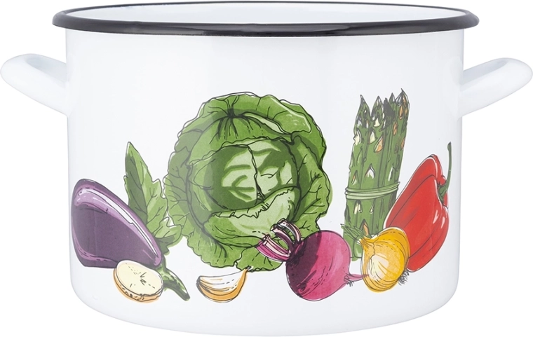 Emailletopf mit Deckel 4,4 l (20 cm)