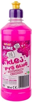 Tuban PVA-Kleber mit Glitzer 500 ml – rosa