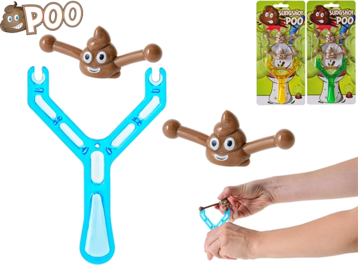Lustige Schleuder zum Abschießen von Gummikot 9,5 cm