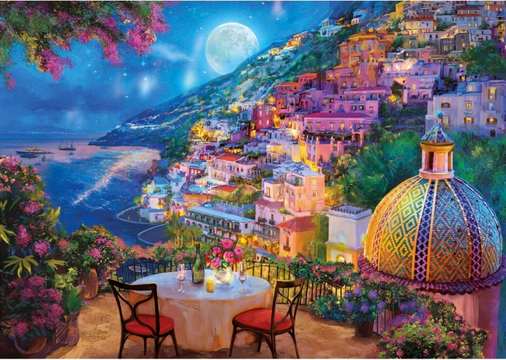 Educa Puzzle Nächtliches Positano 2000 Teile
