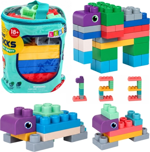 Weiche sensorische Bausteine im Beutel für Kinder, 30 Stk.