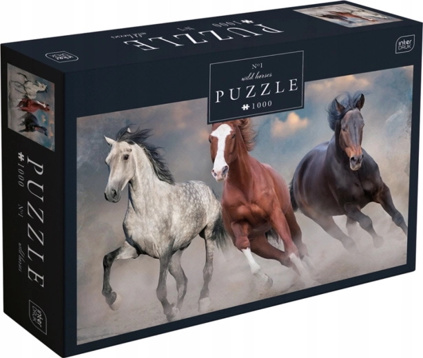 Puzzle Drei Wildpferde mit 1000 Teilen