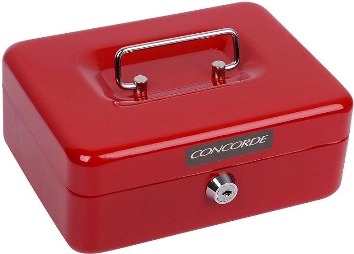 Metall-Geldkassette Concorde 22 rot