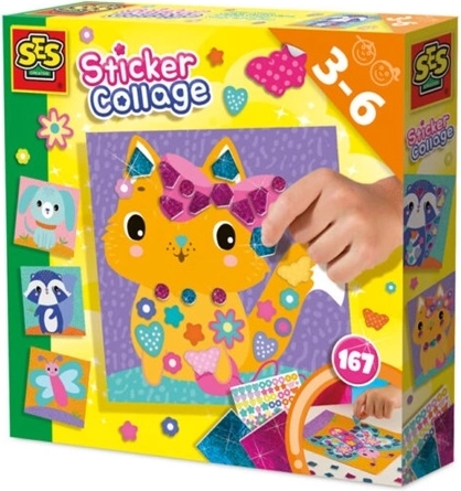 SES Sticker-Collage mit Tiermotiven