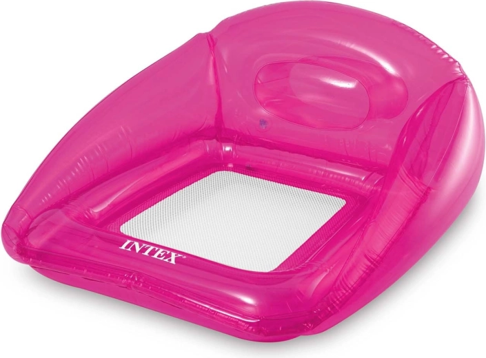 Aufblasbarer schwimmender Sessel rosa Intex