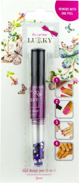 Lukky schälender Nagellack und Glitzer