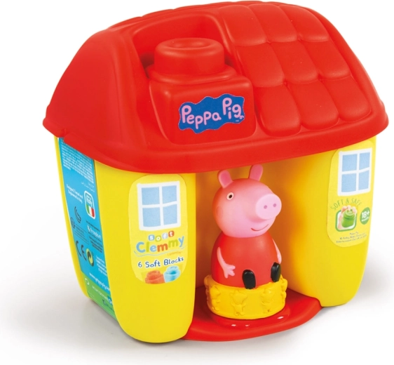 Clemmy Baby Peppa Pig Eimer mit weichen Bausteinen