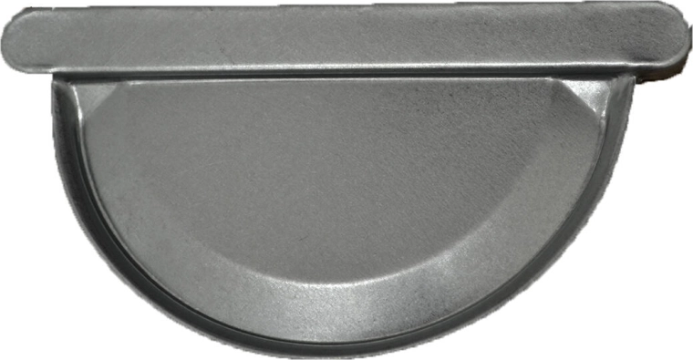 Endstück für Dachrinne 330 mm, verzinkt