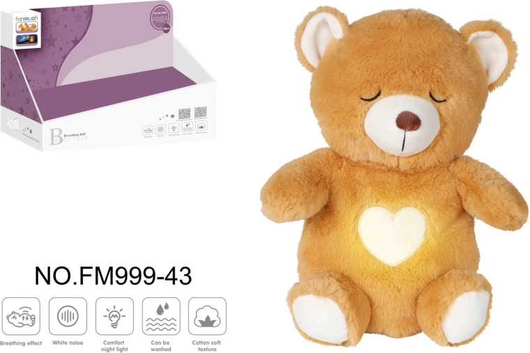 Interaktiver Teddybär Miso mit Licht und Geräuschen, braun