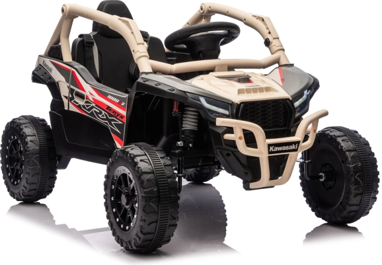Elektrisches Kinderauto KAWASAKI JS330 24V, schwarz‑beige