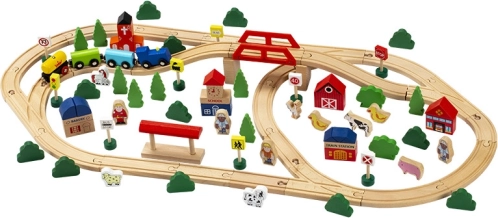 Holzeisenbahn Babu, 100 Teile