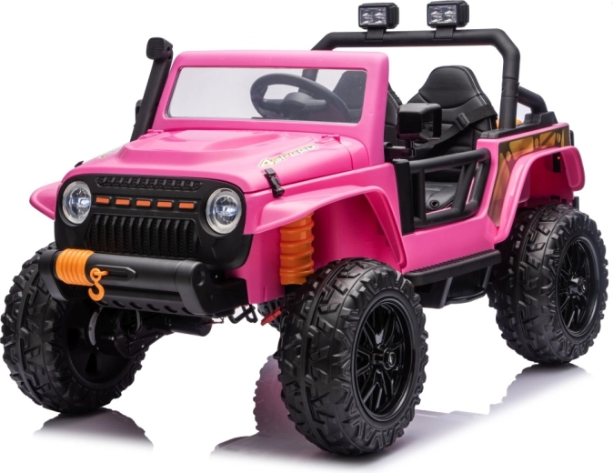 Elektrisches Kinderauto Jeep Monster 24V rosa
