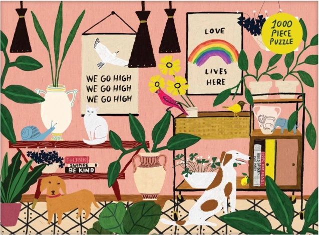 GALISON Puzzle Hier lebt die Liebe 1000 Teile