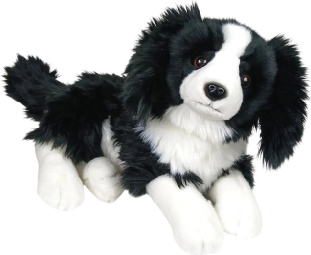 Plüschhund Border Collie liegend 30 cm