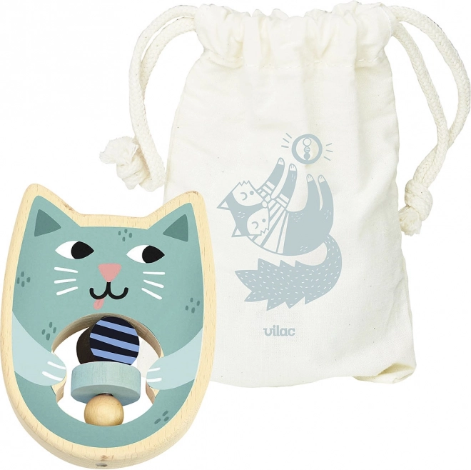 Holz-Rassel Katze VILAC