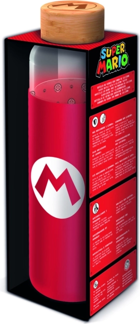 Glasflasche mit Hülle 585 ml – SUPER MARIO
