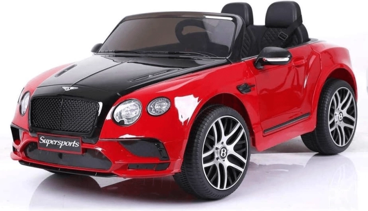 Elektrisches Kinderauto BENTLEY Supersport 6V, rot, zweimotorig