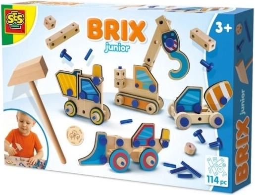 SES BRIX Junior Baukasten – Baufahrzeuge