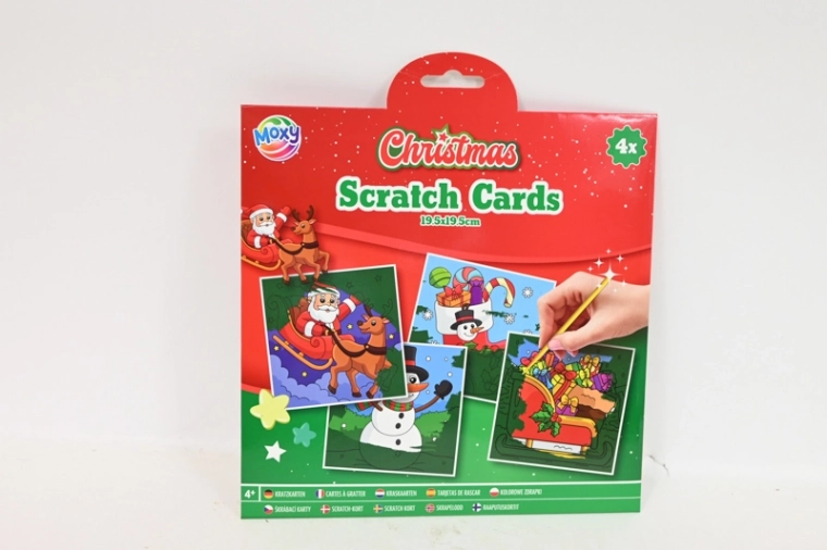 CCG Weihnachts-Rubbelset 4 Stk. 19 × 19 cm + Stift