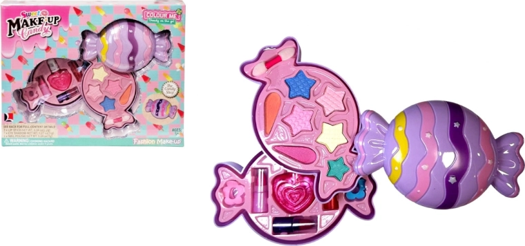 Kosmetikset für eine Puppe in einer Palette in Bonbonform – 1 Stück
