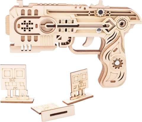 Holz 3D Puzzle Gummiband Pistole Dragon Chaser