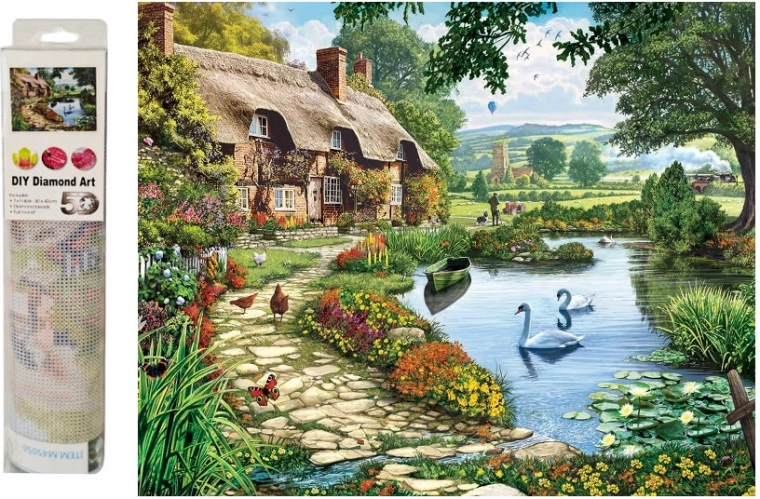 Diamantmosaik – Landhaus