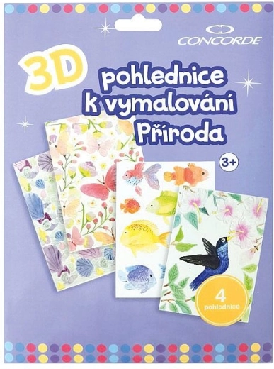 3D-Ausmalkarten Natur
