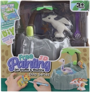 Ausmalset Dinosaurier mit Dusche