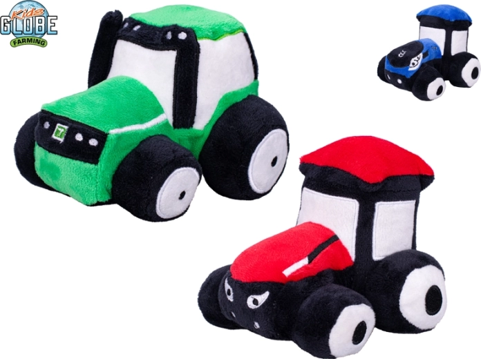 Plüschtraktor Kids Globe Farming 13 cm