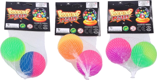 Bunte Springkugeln 4 cm - Paket mit 2 Stück