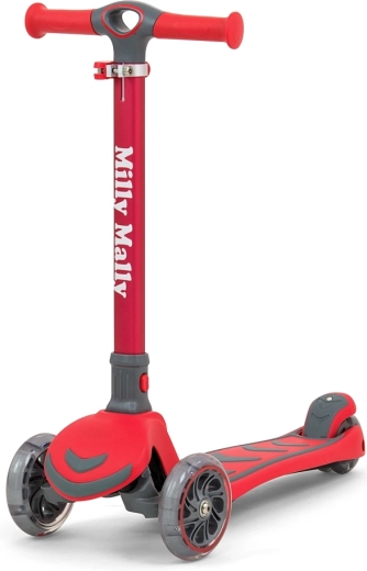 Dreirädriger Kinderroller Milly Mally Boogie, rot