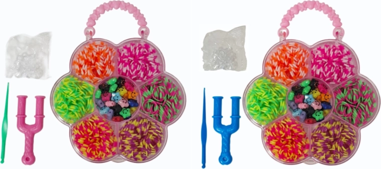 Kreativ-Set mit Gummibändern zur Schmuckherstellung