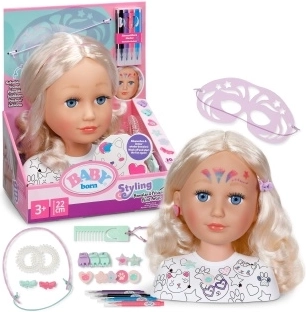 BABY born kreative Frisierkopf 22 cm