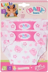 Windeln für BABY born Puppen 36 cm – 2 Stk.